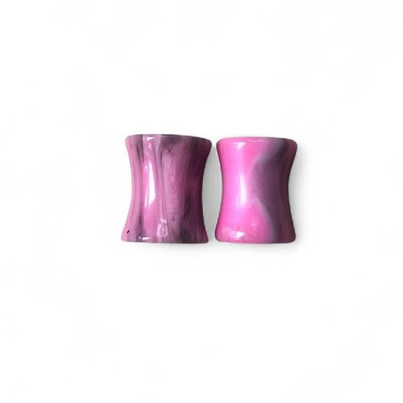 Hot Topic Jewelry - 0g Marbled Acrylic Tunnels